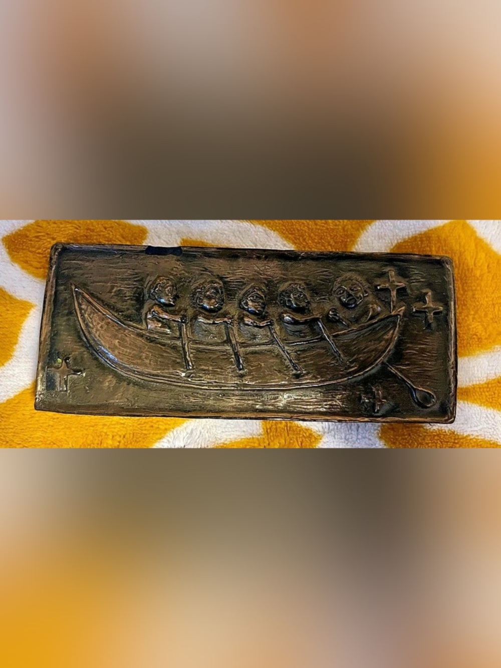 The Wild Goose Studio The Bantry Boat Nautical Wall Plaque in Black